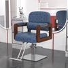 Silla de peluquería con reposabrazos de madera maciza, silla de barbería, silla reclinable elevadora para cortar el pelo, venta al por mayor 3022