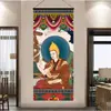 Pintura Colgante de Tela para Celebraciones de Internet de Xizang Sala de Estar Dormitorio Hotel Pared de Fondo Decoración Tela Colgante Tapiz Xizang Entrega Simple