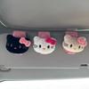 Nuevo clip magnético para gafas de sol de gatito lindo para coche, clip para almacenamiento de boletos, decoración universal para parasol
