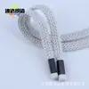 Correa Plana Gruesa de Moda de Gama Alta 1.0 cm Cabeza de Aleación Cordón para Pantalones, Chaquetas Deportivas, Ropa Infantil DIY, Cordón para Sudadera
