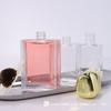 Frasco de vidro de aromaterapia quadrado plano transparente sem fogo Frasco de difusão de aromaterapia Perfume Interior Rattan Volátil Difusão Frasco vazio