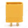 Plugue XT30U banhado a ouro amarelo plugue de bateria de modelo de avião de pequena corrente XT30U-F/XT30U-M/plugue XT30