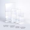 [Fábrica de Origen] Tarjeta de Mesa de Acrílico Transparente de Alta Definición Soporte Exhibición Tarjeta Menú Publicidad Cartel de Mesa Escritorio