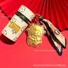Novo chaveiro estilo chinês do Ano do Carneiro para riqueza e prosperidade, com estampa de carneiro do zodíaco, adequado para bolsas tipo balde, disponível para atacado