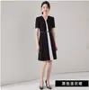 Vestido de manga corta Ai Shangchen para mujer 2024 Nuevo Elegante Falda Blanca y Negra de Mujer Moda Falda Ajustada de Verano Casual