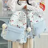 Mochila de Estilo Japonés Nueva de Alto Valor Fresca Dulce Linda con Lunares y Cachorro para Estudiantes de Secundaria y Preparatoria Mochila Ligera