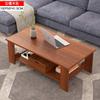 Mesa de Centro, Sala de Estar, Mesa Auxiliar Sencilla, Mesa Pequeña, Mesa de Centro Pequeña Sencilla de Imitación Madera Maciza, Mesa de Té para Apartamento Pequeño