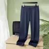 Calças Casuais de Negócios Masculinas Plus Size para Primavera/Verão Dropshipping, Calças Longas Elásticas de Cintura Alta Extra Grandes para Pessoas Grandes e Altas