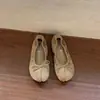 Zapatos Retro de Nicho con Tacón Plano, Punta Dividida y Diseño de Pezuña de Cerdo para Mujer, Nuevos para Primavera Otoño 2026, Zapatos de Vestir sin Cordones, Bailarinas