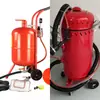 Sandblaster Pequeño Alta Presión Tanque de 10 a 28 Galones Tipo Barril Neumático Portátil Manual Móvil Pequeño Sandblaster Máquina Removedora de Óxido