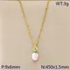 Nuevo Collar de Cadena para Clavícula Huevo de Goteo de Aceite Colorido Pimiento Morado Acero Inoxidable Creativo Accesorios Colgante para Primavera y Verano