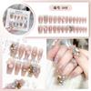 Productos terminados para decoración de uñas hechos a mano. Parche para uñas Advanced Pure Wind. Colección de parches para decoración de uñas con diamantes grandes y diamantes.