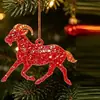 Pingente de Carneiro do Zodíaco Acrílico Plano Exclusivo Transfronteiriço Decoração de Árvore de Natal Desenho Animado Decoração de Cena de Festa Festival