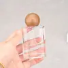 F087A-Nogal 30ml 50ml Botella de Vidrio Transparente con Atomizador de Alta Calidad Botella de Perfume de Alta Calidad Botella Vacía Loción
