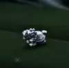 Plata de Ley S999 Tortuga Dragón Cuentas DIY Plata Dura 3D Cuerda Trenzada de Plata Cuentas Sueltas Material para Collares Hechos a Mano Accesorios Retro Venta al por Mayor