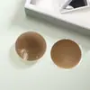 Pasta de látex de goma sólida para cabello lacio de fábrica segunda generación redonda anti-deslizante sin dejar marca para el pecho fina anti-abultamiento silicona para pezones