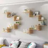 Estantería simple de madera maciza, estante de almacenamiento de decoración de fondo de sofá, se puede usar como estantería para organizar y almacenar libros en el estudio