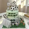 Decoraciones para Pasteles de Celebridad de Internet con Tema de Fútbol, Adornos de Niño con Jersey de Fútbol, Tema de Equipo de Fútbol, Decoraciones para Hornear de Cumpleaños, Inserts