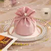 Bolsa de Dulces para Boda, Bolsa de Terciopelo de Lujo para Boda, Recuerdo de Boda, Caja de Dulces para Boda, Bolsa de Dulces de Compromiso Estilo Ins