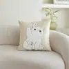 Funda de Almohada Modelo 2026 Rosa Terciopelo Estilo Dibujos Animados 45X45cm para Sofá de Sala de Estar, Soporta Dropshipping para Uso en Sofá y Coche