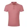 Verão 2026 Novo Estilo Sem Costura Seda de Gelo Manga Curta Masculino Esportivo Transfronteiriço Secagem Rápida Cor Pura Nylon Camisa Polo Business Roupa Masculina