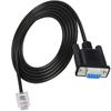 Cable de consola serie LAN RS232 DB9 hembra a RJ11 RJ12 6P6C