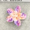 Moda Coreana Clipe de Flor Degradê Grampo de Cabelo Acrílico Mármore Criativo Acessório de Cabeça Grande Flor de Frangipani para Menina
