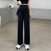Pantalones de maternidad holgados y cómodos para mujeres de talla grande, talla 100 kg, casual, con soporte para el vientre, transpirables, de verano, finos, de pierna ancha, largos