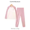 Conjunto de Roupa Íntima Térmica Infantil 10A Antibacteriano Meninos e Meninas Roupas de Outono Calça Camada Base Pijama para Crianças Maiores Roupa de Casa