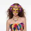 Fiesta Temática de Carnaval Brasileño Máscara DIY Mascarada de Carnaval Vestido de Performance Máscara de Media Cara Venta al por Mayor