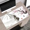 Mouse Pad Sakura Alargado Almofada de Mesa de Computador Espessada Estilo Chinês Borda com Travamento Tendência Nacional Escritório Almofada Grande para Teclado Almofada para Escrita