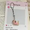 Nuevo tamaño pequeño Colgante para Llaves Cachorro de Gelatina Ins Chica Dulce Bolso Escolar Estuche para Lápices Cadena para Colgar Llaves Accesorios Regalo
