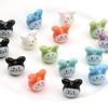 Simples Cor Cerâmica Contas Superfície Peixe Flor de Cinco Pétalas Contas Diy Feito à Mão Pulseira de Contas Acessórios Decorativos