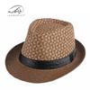 Sombrero de verano para mujer, protección solar, pequeño sombrero de copa, sombrero de jazz de paja de moda coreana, sombrero de playa para exteriores para hombre, sombrero de viaje