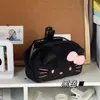 Estuche de lápices de gato KT de dibujos animados, estilo coreano, alto atractivo estético, linda bolsa de papelería para niñas, caja de lápices de felpa de gran capacidad para estudiantes de secundaria