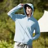 Chaqueta protectora solar de seda de hielo transfronteriza para hombre, nuevo modelo verano 2026, protección UV, ropa solar de alta gama para exteriores, abrigo de talla grande