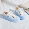 Zapatos de lona FCS de nicho blanco y negro con felpa, cabeza grande, para mujer, nuevos de otoño e invierno 2021, zapatos de algodón cálidos de invierno F6126M