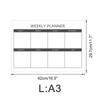 Ct901-Ct928 Pizarra Blanca Magnética Borrable Semanal y Mensual Tablero de Notas Mensajes Pegatina para Refrigerador Calendario Pegatina de PVC