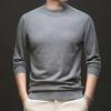 Suéter Puyuan otoño e invierno nuevo cuello medio alto camisa base para hombre cálido ajustado color liso grueso suéter para hombre al por mayor