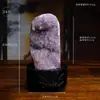 Adornos de cueva de cristal natural al por mayor, cuenco tesoro de cueva de amatista uruguaya, adornos desmagnetizantes de feng shui para el hogar y la oficina