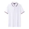 Camisa Polo Piquet Algodão Imitação Personalizada Estampa Logo Workwear Gola Lapela Color Block Manga Curta Feita Sob Encomenda Camisa Publicitária Workwear Corporativo