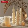 Sanxin Long Vela Aromática Molde de Silicone Pedras de Fragrância Francesa Enfeites Decorativos Abrasivos Fonte de Fábrica
