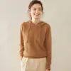 Sudadera con capucha de cachemir para mujer Baicaierong Otoño/Invierno 2026 Diseño versátil Tejido de lana