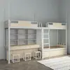 Apartamento estudiantil de Chongqing cama cama cama mesa dormitorio universitario cama alta y baja combinación escritorio cama de perfil fábrica venta al por mayor
