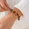 Adornos Navideños Europeos y Americanos Dibujos Animados Árbol de Navidad Copo de Nieve Estrella de Cinco Puntas Pulsera Colgante Pulsera de Atmósfera Navideña