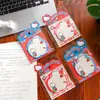 Adesivos de Notas Autênticos Sanrio Formato Hello Kitty, Papel de Recado Criativo Desenho Animado, Adesivos de Notas para Estudantes, Notas Adesivas de Forma Livre