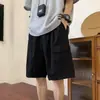 Novos Shorts Casuais de Verão para Homens Tendência Soltos Casuais Tendência ao Ar Livre Comprimento Médio Versátil Estilo Coreano Shorts Esportivos