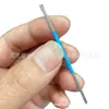 Cabezal de cepillo de alambre de acero manual Wenwan de doble cabeza torcido a mano para limpiar huecos de nogal, imprimación para eliminar cepillo de alambre anti-álcali Herramienta de costura con hebilla