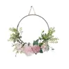 Sequência de Molas de Meio Anel Design de Flores Artificiais de Parede Buquê de Casamento Decoração de Parede Rosa Decoração de Casa Flores Artificiais