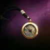 Directo de fábrica: Colgante de concha Gahu de animal del zodíaco estilo antiguo, collar cultural y creativo para hombres y mujeres, accesorio de concha protector